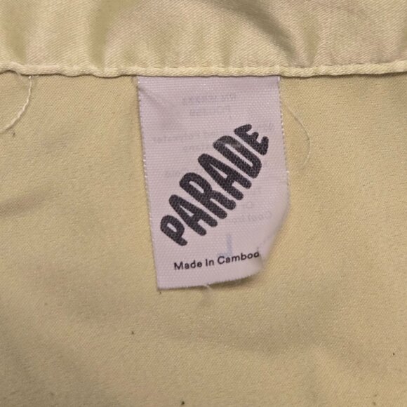 Parade Luxe Satin Pajama Set Key Lime Green Yellow Women's  L - Picture 6 of 16